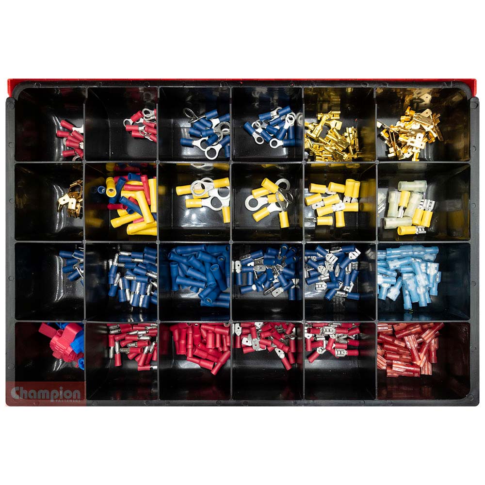 Champion Master Kit 364pc Crimp-Type Wiring Terminal Asst