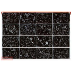 Champion Master Kit 650pc Auto Trim Scrivet Clip Asst