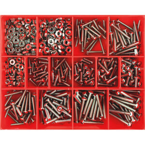 Champion 300pc Fine Thread Screw & Nut Assortment (Nickle)