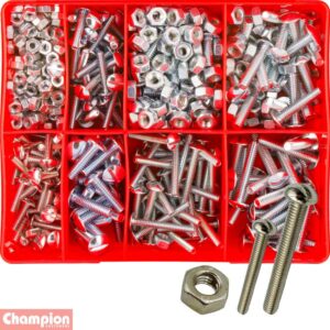 Champion 300pc Roofing Bolt & Nut Assortment (10 Sizes)