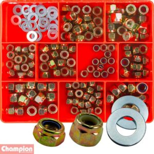 Champion 166pc mm/UNC/UNF Self Locking Nut Assortment