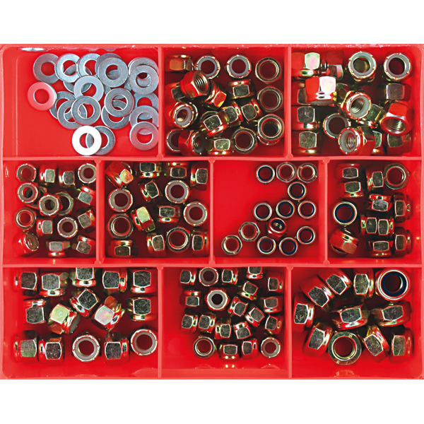 Champion 166pc mm/UNC/UNF Self Locking Nut Assortment