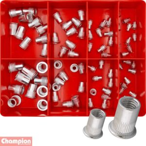 Champion 80pc Rivet Nut Insert Assortment (Aluminium)