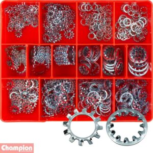 Champion 500pc Internal/External Star Washer Assortment
