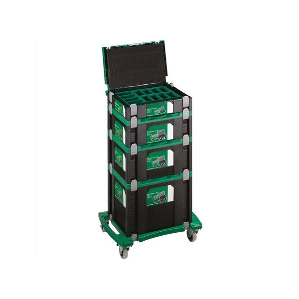 HiKOKI Stackable System Case Stack Combo w/ Organiser & Trolley