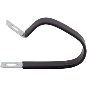 Global CC 21x19-W1 Polyolefin (PVC) Double P-Clips (50pc)