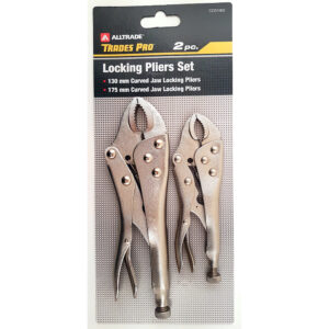 2pc Pack 130mm/5-1/4" & 175mm/7" Curved Jaw Locking Plier Set
