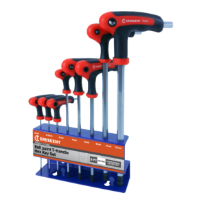 Crescent 8Pc Metric T-Handle Hex Key Set