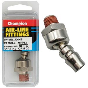 Champion Swivel Joint 1/4in Male Nipple Nitto Interchange