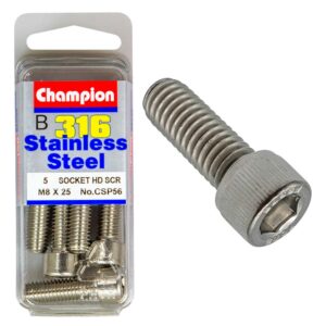 Champion 316/A4 M8 x 25 Socket HD Set Screw (B)