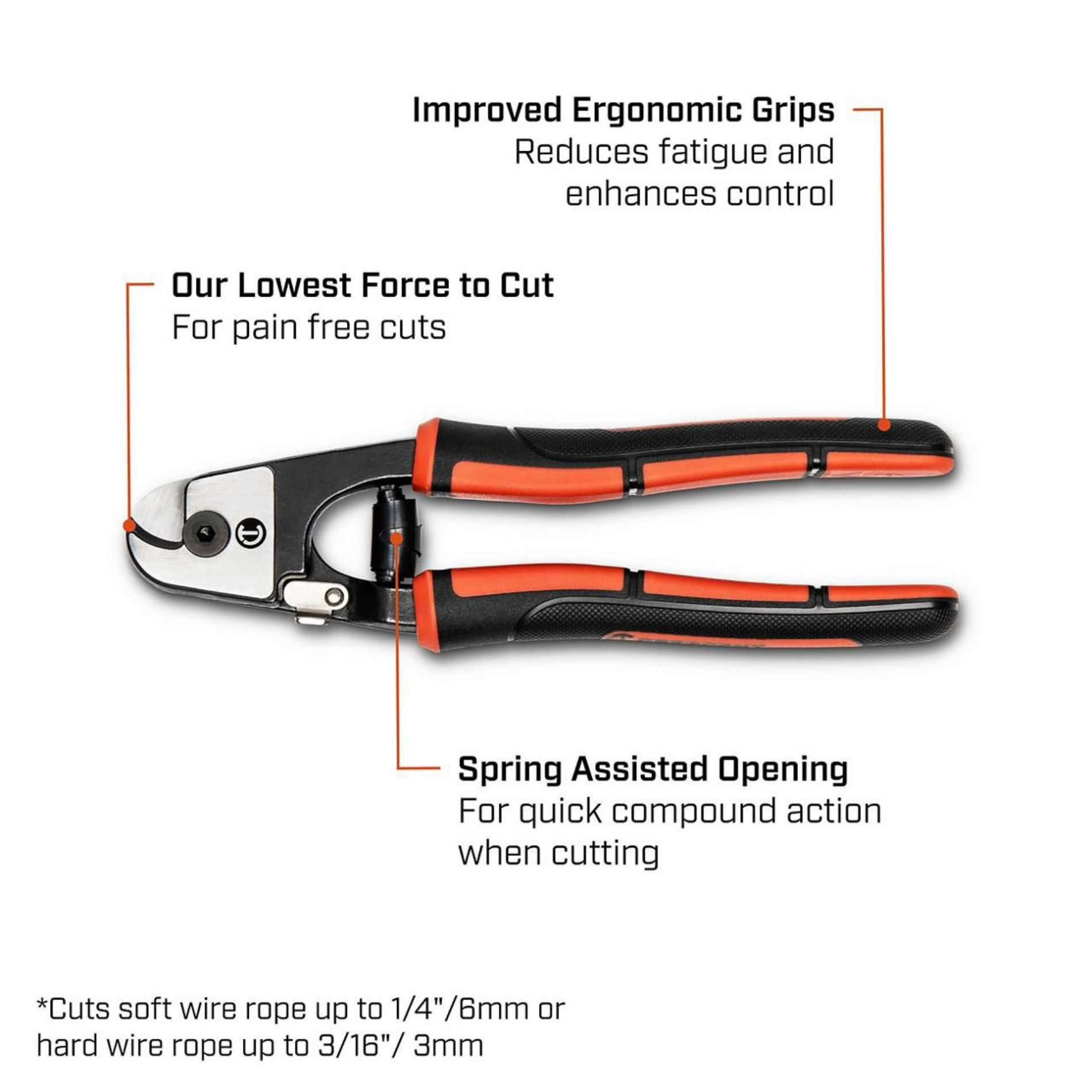 Crescent 7-1/2in. Pocket Wire Rope & Cable Cutter - Image 2