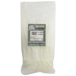 ISL 200 x 7.6mm Nylon Cable Tie - Nat. - 100pk