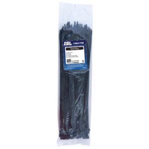 ISL 380 x 4.8mm UV Nylon Cable Tie - Blk. - 100pk
