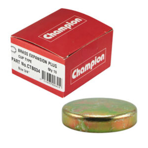 Champion 40mm Brass Welsh Plug - 10pk
