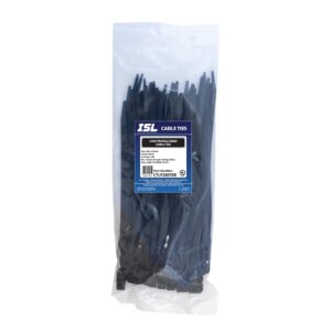 ISL 280x7.6mm Low Profile Cable Tie - UV Blk - 100pk