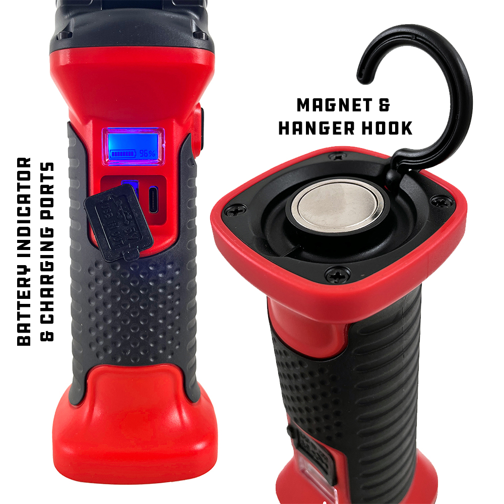 1000Lm LED Rechargeable Work light with Power Bank - Image 3
