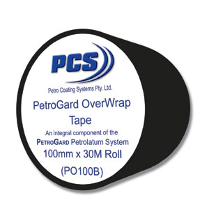 ISL 200 Micron PVC Overwrap Tape 100mm x 30m (Black)