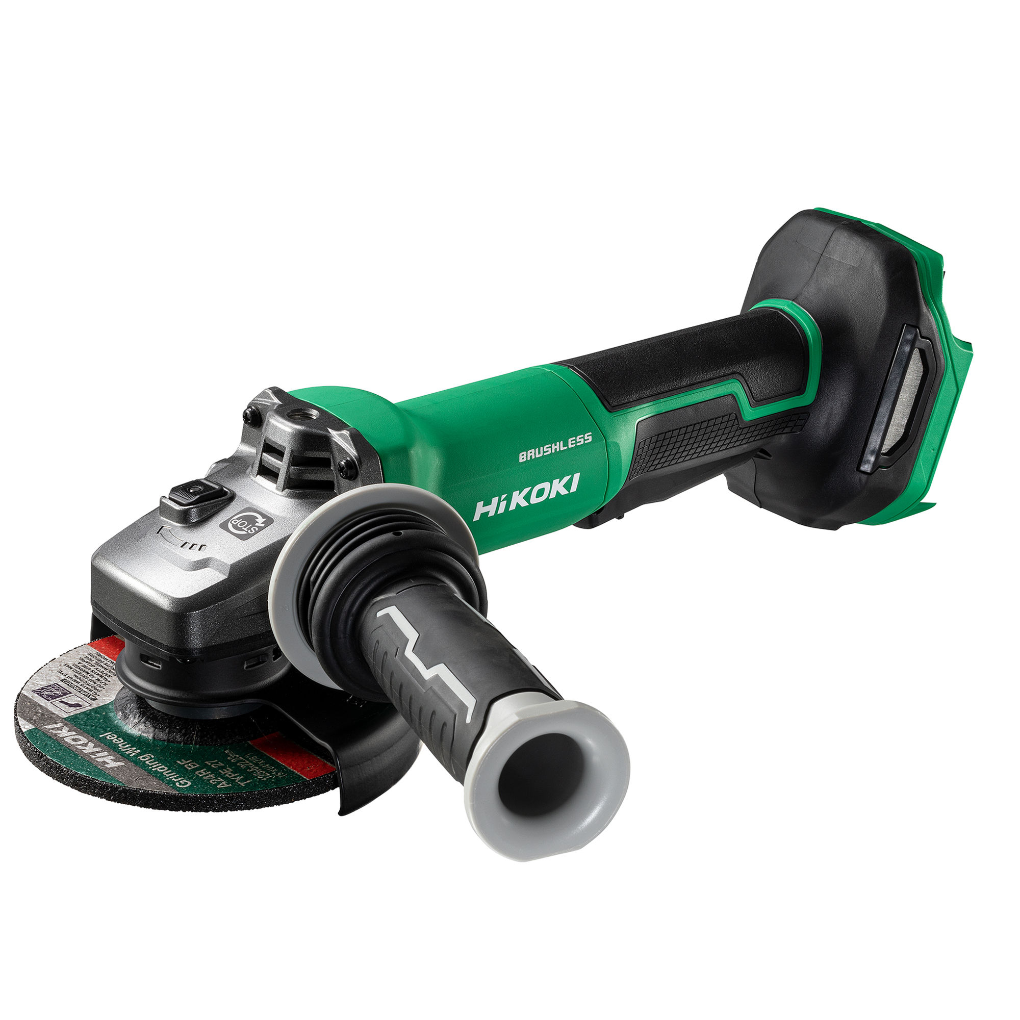 HiKOKI 18V Brushless 125mm Braked Safety Angle Grinder w/ Paddle Switch - Bare Tool