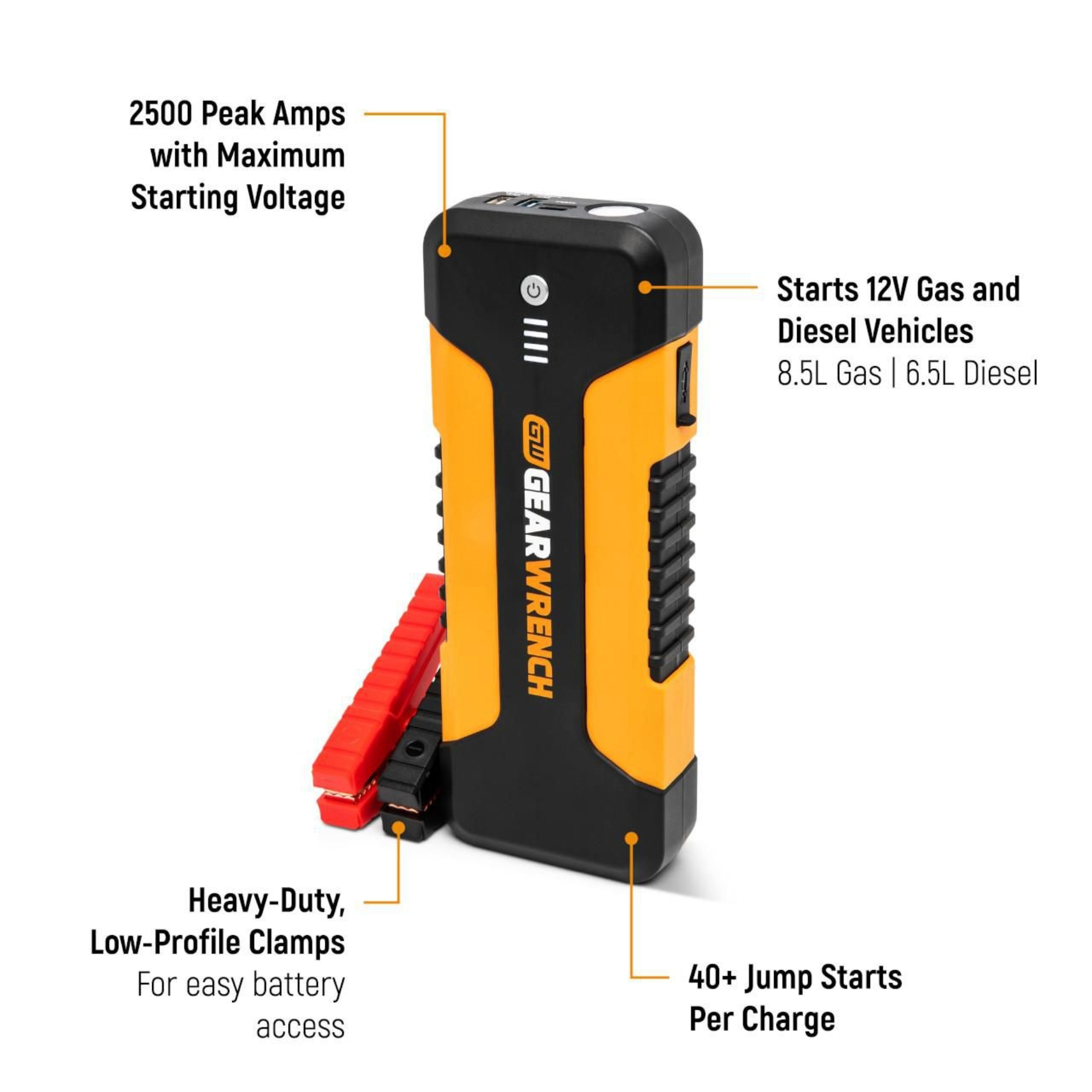 GEARWRENCH 2500A Lithium Battery Jump Starter - Image 4