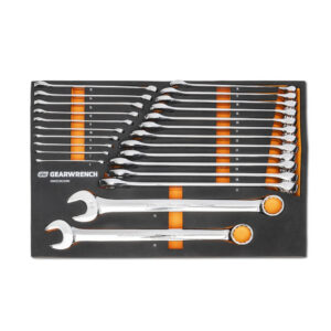 GEARWRENCH 24Pc 12-Point Metric Long Pattern Combination Wrench Set in EVA Tray