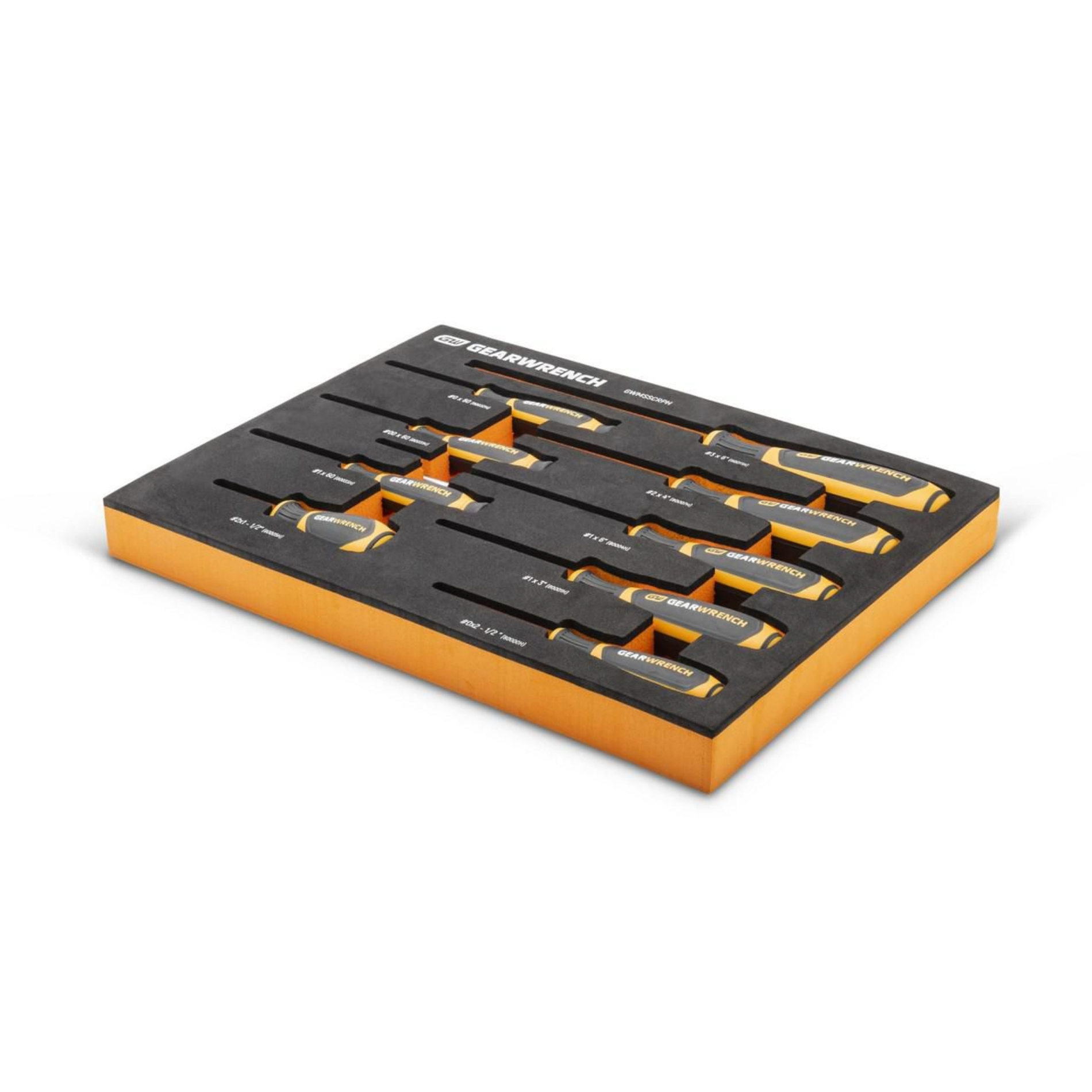 GEARWRENCH 9Pc Phillips Dual Material Screwdriver Set in EVA Tray - Image 2