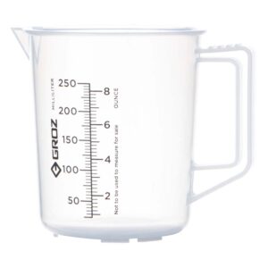 Groz Polypropylene Measuring Jug 250ml