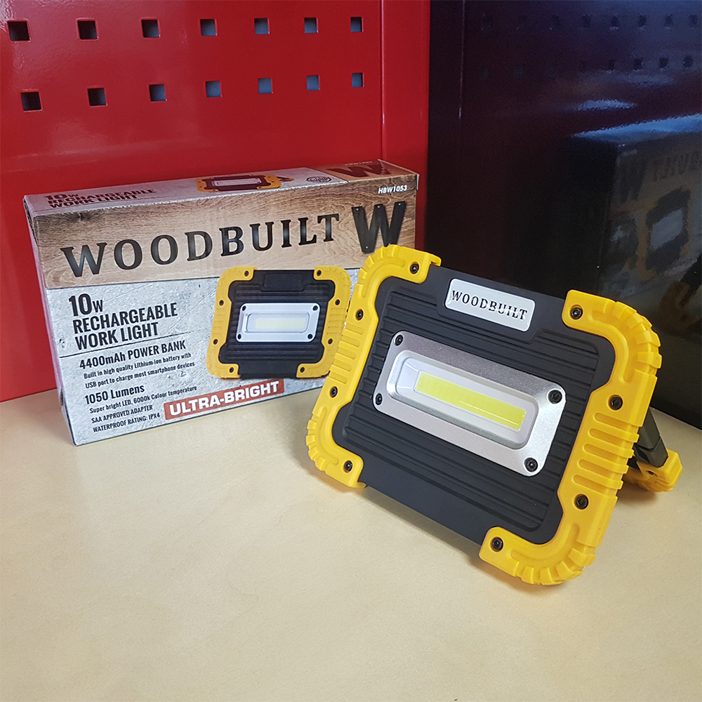 LED Rechargeable Work Light with Power Bank - Image 2