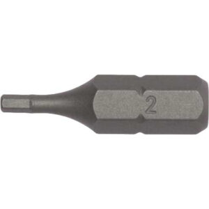 Teng 3Pc 1/4in Hex 6mm Hex Bit x 25mm (L)