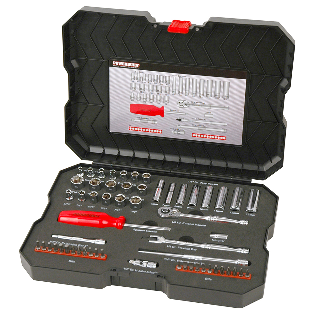 1/4” Dr 58pc Combination Socket Set