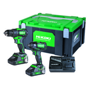 HiKOKI 18V Brushless Impact Drill & Angle Grinder Combo Kit