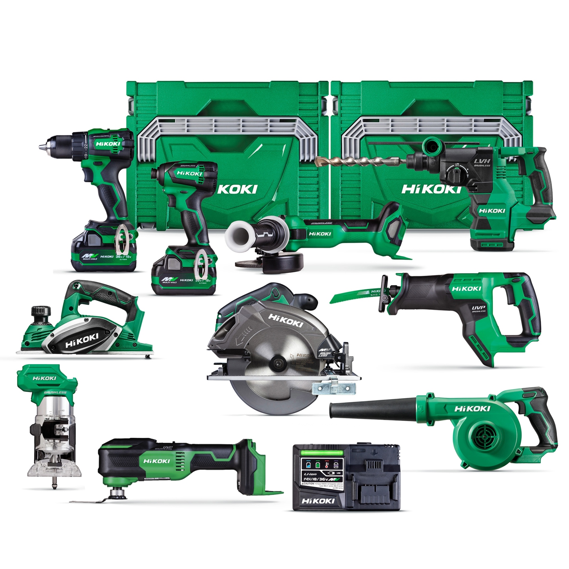 HiKOKI 18/36V MULTI VOLT 10-Tool Kit