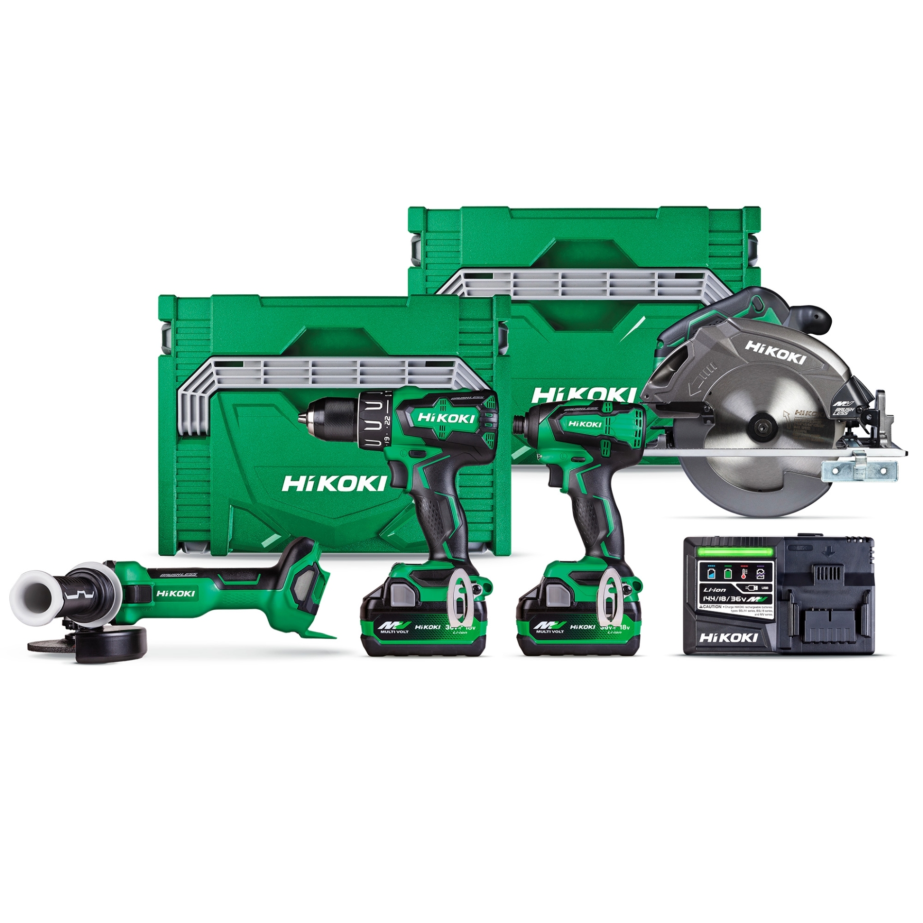 HiKOKI 36V/18V Brushless MULTI VOLT 4-Tool Kit