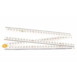 Crescent 1m Bevelled Edge Folding Ruler