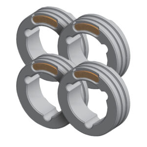 Set of 4 Twin Drive Rollers Flux 1.2/1.6mm