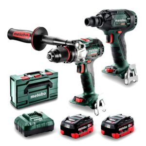 Metabo 18V 130Nm Hammer Drill & 300Nm Impact Wrench Kit