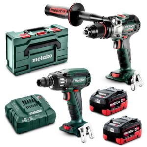 Metabo 18V 2Pc Brushless Impact Wrench & Hammer Drill Kit