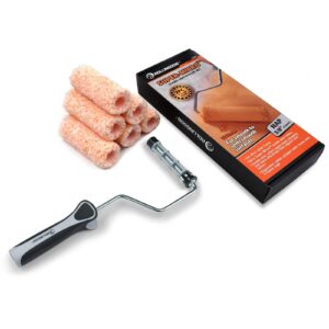 Rolling Dog Mini Paint Roller Sleeves 12mm  &  Roller 7pce 100mm