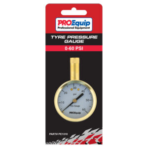 ProEquip Tyre Pressure Gauge 0-60 PSI - Straight Chuck