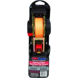 ProEquip Auto Ratchet Tie Down Strap 25mm x 3.5M LC320kg