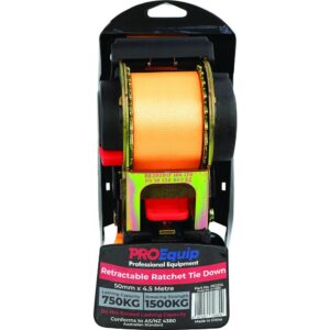 ProEquip Auto Ratchet Tie Down Strap 50mm x 4.5M LC750kg