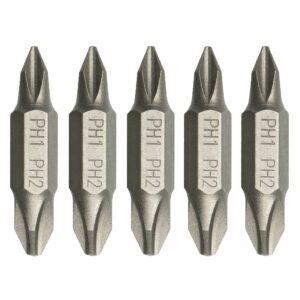 Teng 5Pc 32mm Dbl-End Bit PH#1 x PH#2
