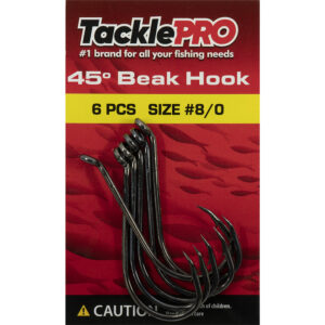 TacklePro 45deg. Beak Hook #8/0 - 6pc
