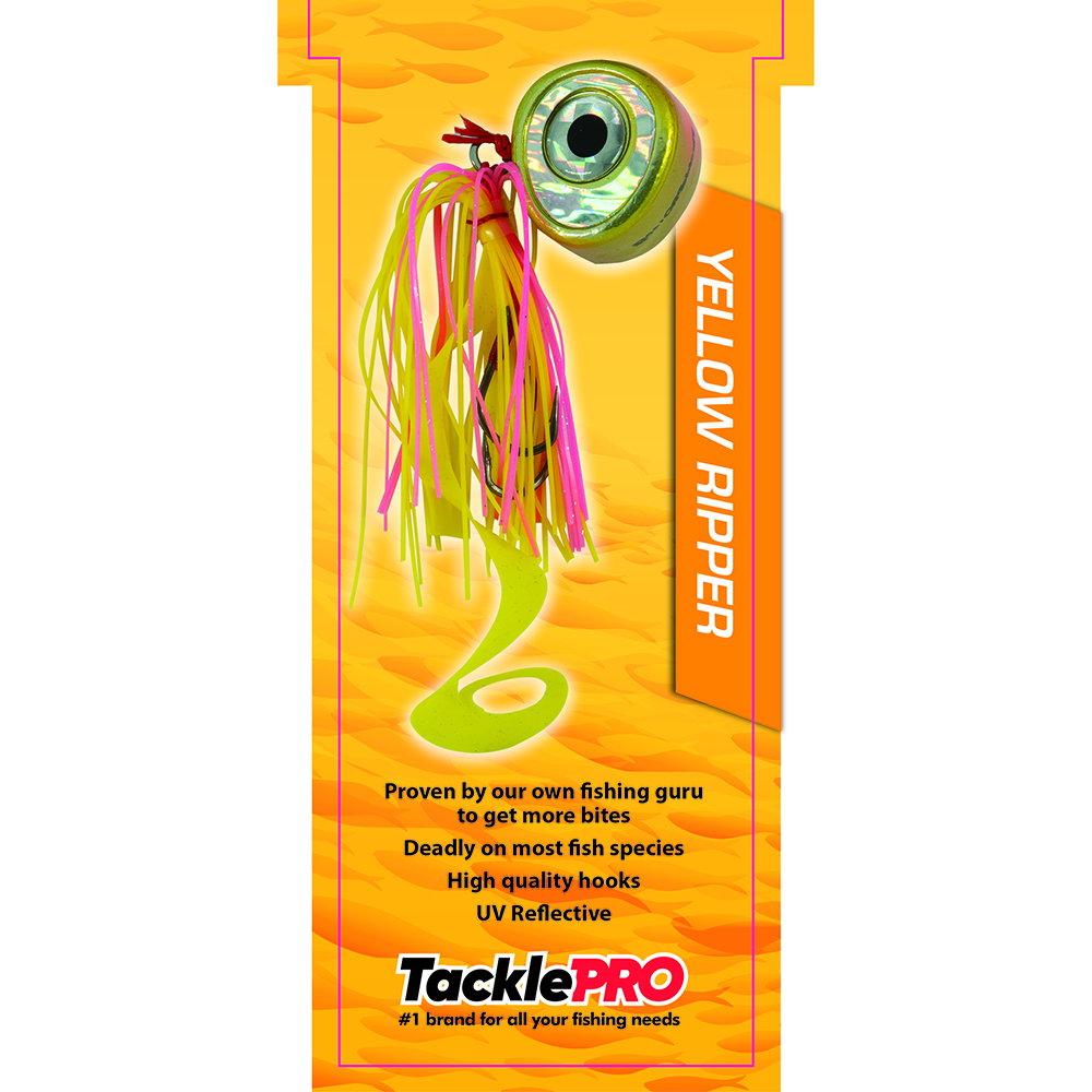 TacklePro Kabura Lure 140gm - Yellow Ripper