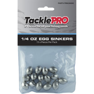 TacklePro Egg Sinker 1/4oz - 15pc