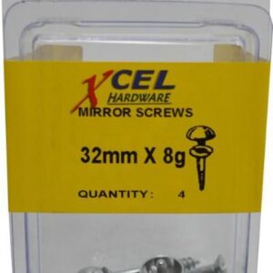 Prepax Mirror Screws CP 4-pce 40mm x 8