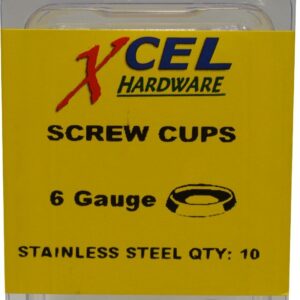 Prepax Screw Cups - Stainless Steel 10-pce 6g