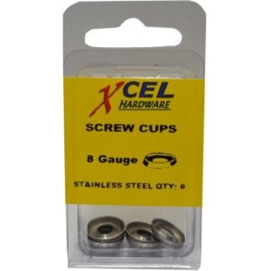Prepax Screw Cups - Stainless Steel 6-pce 8g
