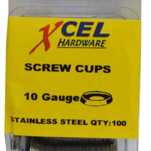 Prepax Screw Cups - Stainless Steel 100-pce 10g