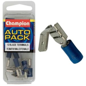 Champion Blue 2Way Blade Terminal-Male/Female