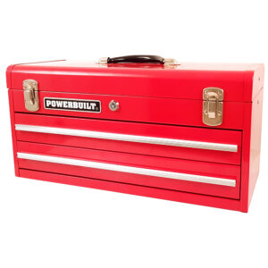 20” Steel Portable Toolbox with 2 Drawers